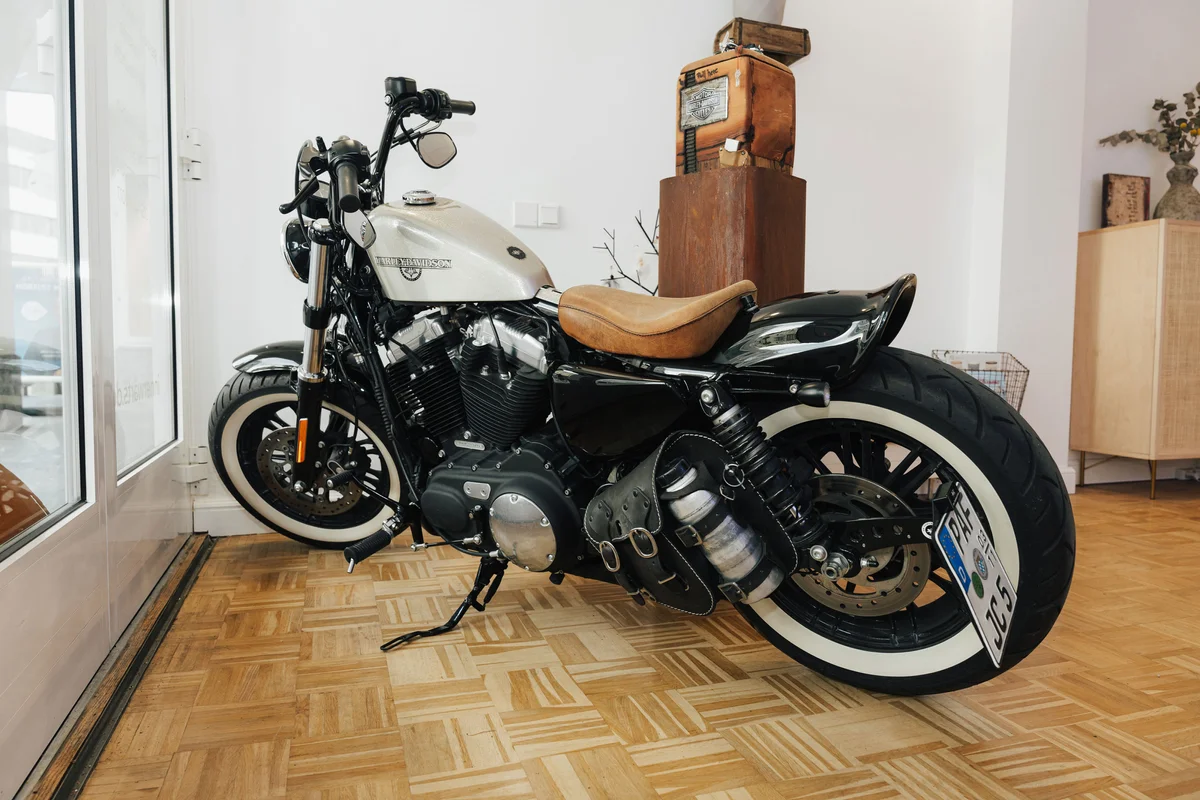 Motorrad-Bestattung